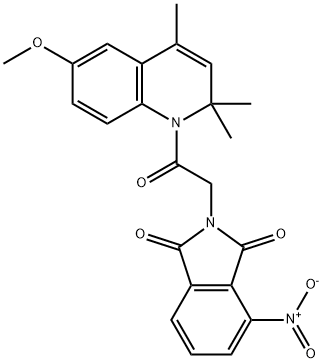 352660-31-2 2-[2-(6-methoxy-2,2,4-trimethylquinolin-1(2H)-yl)-2-oxoethyl]-4-nitro-1H-isoindole-1,3(2H)-dione