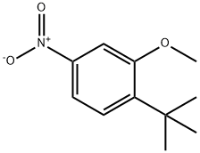 1-tert-Butyl-2-methoxy-4-nitro-benzene 化学構造式