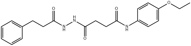 N-(4-ethoxyphenyl)-4-oxo-4-[2-(3-phenylpropanoyl)hydrazinyl]butanamide Struktur