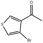 1-(4-Bromothiophen-3-yl)ethanone 化学構造式