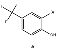 3,5-Dibromo-4-hydroxybenzotrifluoride97% Struktur