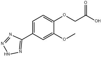 [2-methoxy-4-(2H-tetrazol-5-yl)phenoxy]acetic acid 结构式