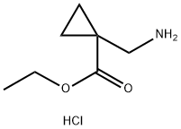 Ethyl 1-(aminomethyl)cyclopropanecarboxylate hydrochloride Struktur