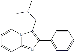 N,N-dimethyl-1-(2-phenylimidazo[1,2-a]pyridin-3-yl)methanamine Structure