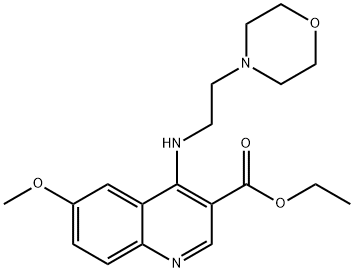 ethyl 6-methoxy-4-{[2-(4-morpholinyl)ethyl]amino}-3-quinolinecarboxylate,370854-64-1,结构式