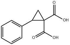 2-phenylcyclopropane-1,1-dicarboxylic acid Structure