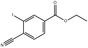 4-氰基-3-碘苯甲酸乙酯, 371765-16-1, 结构式