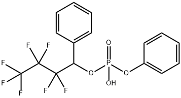 2,2,3,3,4,4,4-heptafluoro-1-phenylbutyl phenyl hydrogen phosphate Structure