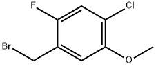 1-Bromomethyl-4-chloro-2-fluoro-5-methoxy-benzene 结构式