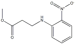 3-[(2-硝基苯基)氨基]丙酸甲酯,38584-59-7,结构式
