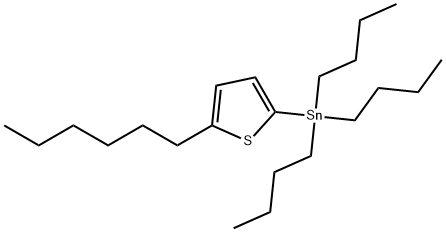 三丁基(5-己基噻吩基)锡,388616-37-3,结构式