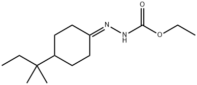 ethyl 2-(4-(tert-pentyl)cyclohexylidene)hydrazinecarboxylate Structure