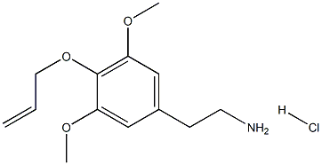 3,5-二甲氧基-4-(烯丙氧基)苯乙胺, 39201-76-8, 结构式