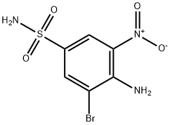 4-Amino-3-bromo-5-nitro-benzenesulfonamide Struktur