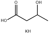 3-羟基丁酸钾, 39650-04-9, 结构式