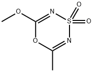 2-Methoxy-6-methyl-1,4,3,5-oxathiadiazine 4,4-Dioxide Structure