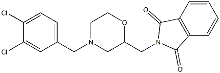 2-[4-(3,4-Dichloro-benzyl)-morpholin-2-ylmethyl]-isoindole-1,3-dione 结构式
