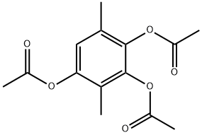 1,4-DIMETHYL-2,3,5-TRIACETOXYBENZENE Struktur