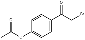 Ethanone, 1-[4-(acetyloxy)phenyl]-2-bromo- Structure