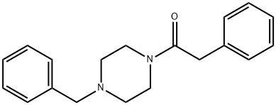1-(4-Benzylpiperazin-1-yl)-2-phenylethanone Struktur