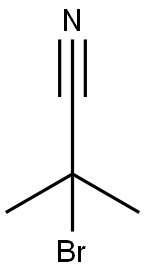 2-bromo-2-methylpropanenitrile Struktur