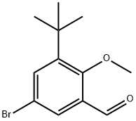 5-bromo-3-(tert-butyl)-2-methoxybenzaldehyde,417715-87-8,结构式