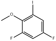 1,5-二氟-3-碘-2-甲氧基苯, 41860-66-6, 结构式