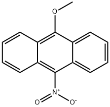 9-ニトロ-10-メトキシアントラセン 化学構造式