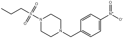 1-(4-nitrobenzyl)-4-(propylsulfonyl)piperazine(WXG00201) Structure