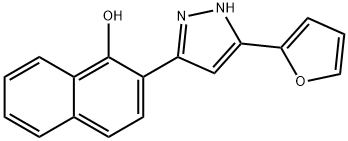 2-(5-Furan-2-yl-1H-pyrazol-3-yl)-naphthalen-1-ol 结构式