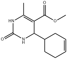 methyl 4-(3-cyclohexen-1-yl)-6-methyl-2-oxo-1,2,3,4-tetrahydro-5-pyrimidinecarboxylate 结构式