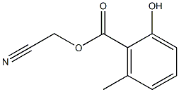 Benzoicacid,2-hydroxy-6-methyl-,cyanomethylester Structure