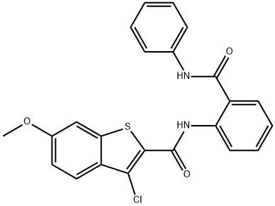 3-chloro-6-methoxy-N-[2-(phenylcarbamoyl)phenyl]-1-benzothiophene-2-carboxamide|