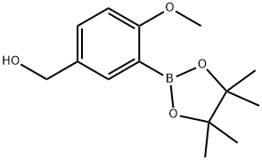 (4-methoxy-3-(4,4,5,5-tetramethyl-1,3,2-dioxaborolan-2-yl)phenyl)methanol|(4-METHOXY-3-(4,4,5,5-TETRAMETHYL-1,3,2-DIOXABOROLAN-2-YL)PHENYL)METHANOL