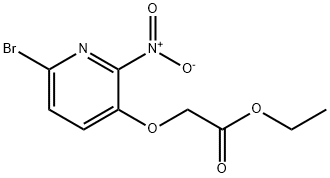 ethyl 2-(6-bromo-2-nitropyridin-3-yloxy)acetate, 443956-09-0, 结构式