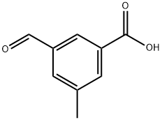 3-醛基-5-甲基苯甲酸, 4481-27-0, 结构式