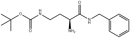tert-butyl (S)-(3-amino-4
-(benzylamino)-4-oxobutyl)carbamate Struktur