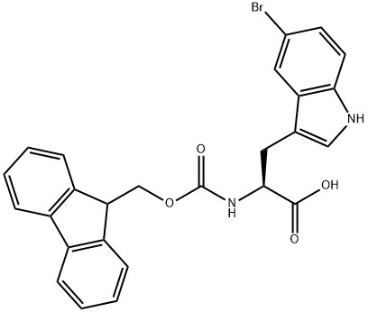 FMOC-L-5-溴色氨酸, 460751-66-0, 结构式