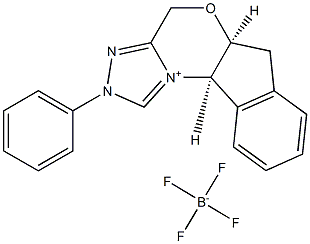 (5aS,10bR)-5a,10b-dihydro-2-phenyl-4H,6H-Indeno[2,1-b][1,2,4]triazolo[4,3-d][1,4]oxazinium tetrafluoroborate Struktur