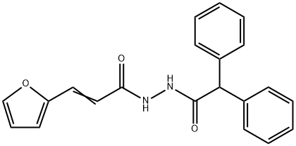(2E)-N'-(diphenylacetyl)-3-(furan-2-yl)prop-2-enehydrazide|