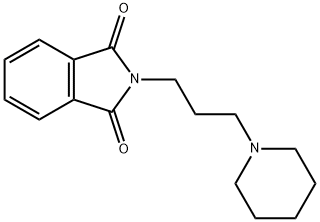2-(3-(哌啶-1-基)丙基)异二氢吲哚-1,3-二酮, 4733-45-3, 结构式