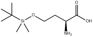 (S)-2-amino-4-(tert-butyldimethylsilyloxy)butanoic acid, 474023-97-7, 结构式