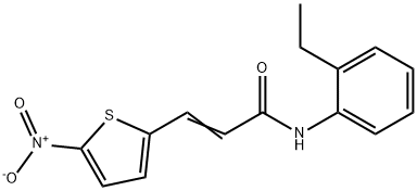 N-(2-Ethylphenyl)-3-(5-nitro-2-thienyl)- 2-propenamide 结构式