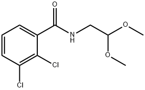 2,3-dichloro-N-(2,2-dimethoxyethyl)benzamide Struktur