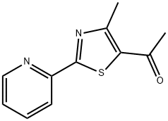 1-(4-甲基-2-(吡啶-2-基)噻唑-5-基)乙烷-1-酮,478257-65-7,结构式