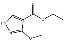 3-甲氧基-1H-吡唑-4-羧酸乙酯,478968-48-8,结构式