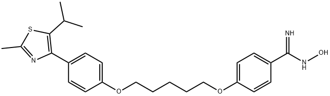 491577-61-8 (Z)-N-羟基-4-((5-(4-(5-异丙基-2-甲基噻唑-4-基)苯氧基)戊基)氧代)苯脒