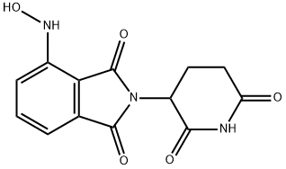 2-(2,6-dioxopiperidin-3-yl)-4-(hydroxyamino)isoindoline-1,3-dione Struktur