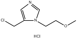 5-(Chloromethyl)-1-(2-methoxyethyl)-1H-imidazole hydrochloride Struktur