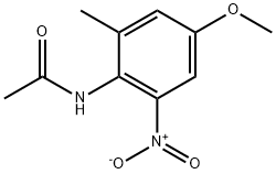 2-乙酰胺基-3-硝基-5-甲氧基甲苯 结构式